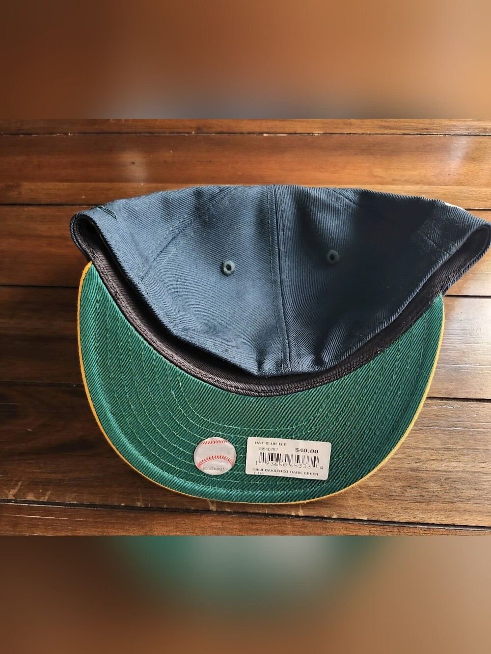 New Era Oakland Athletics A's 1989 World Series Side Patch Fitted Hat Sz. 7 1/4 - Picture 5 of 6